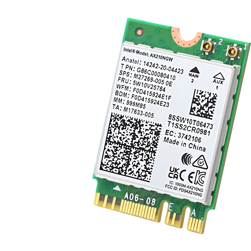 EB-LINK Intel AX210 Chip Laptop Wireless Network Card, 5374M M.2 Interface, WiFi6 Gigabit Tri-Band Network Card, Bluetooth 5.3, Computer Internal Module