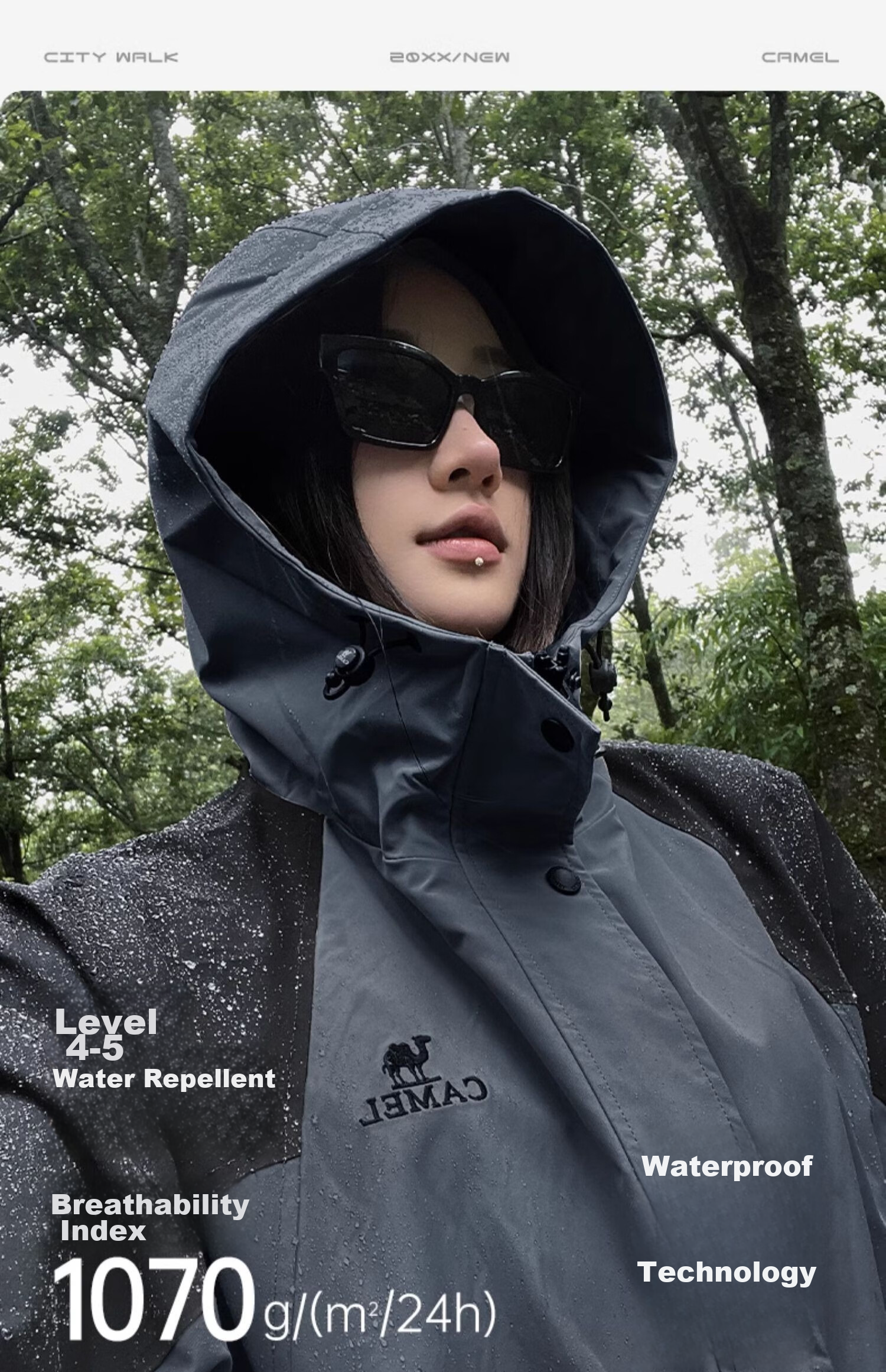 CAMEL Mountain And Sea Jacket for Men And Women, Trendy Windproof Casual Sports Outdoor Hiking Coat for Spring And Autumn M13CA6V040 7
