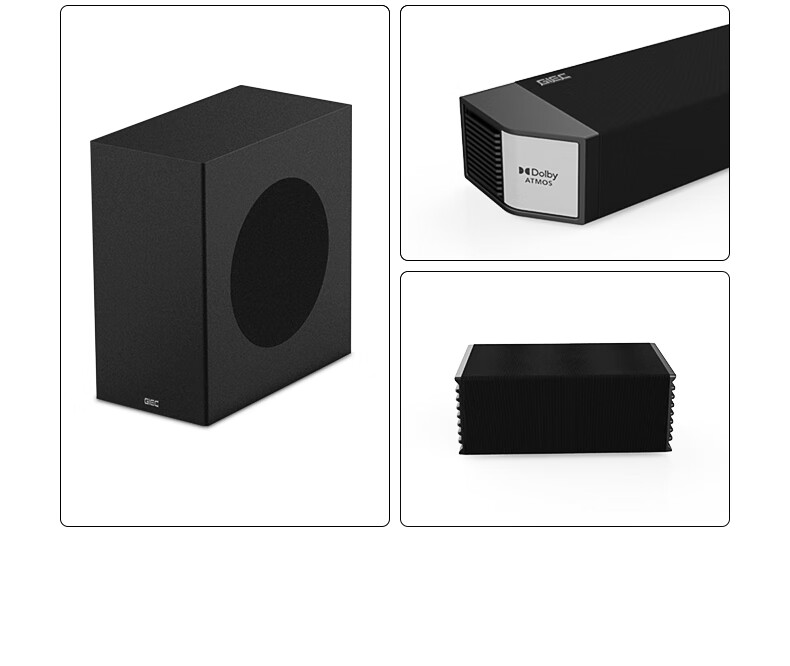 GIEC HA-960D Plus Soundbar TV Speaker, 5.1.2 Dolby Atmos Home Theater System, Living Room Surround Projector Wireless Speakers 32