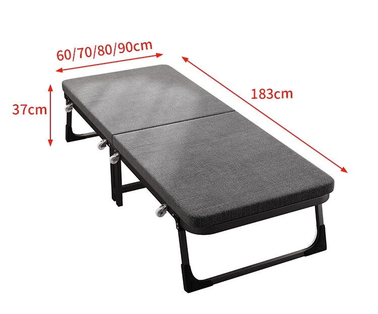 Yilinju Single Bed Nap Folding Bed, Single Foldable Bed, Single Bed Folding Companion Care Bed, Foldable Bed for Home Use, Camp Bed 7