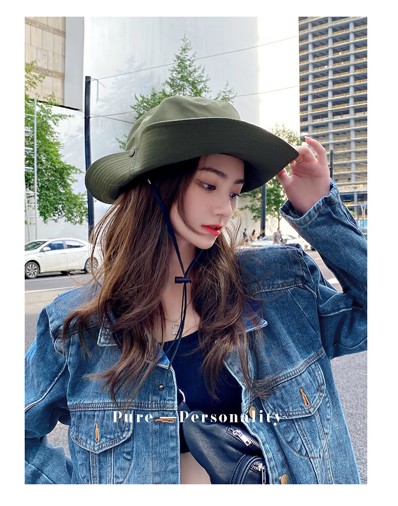 XUEXIMAN Forest Style Camping Sun Protection Hat Women Summer UV Protection Fisherman Hat Outdoor Mountaineering Workwear Versatile Sun Hat Men 9