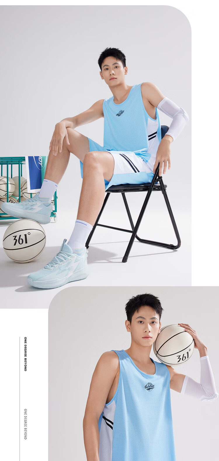 361° Men's Summer Sports Set Quick-Dry Basketball Running Fitness Jersey Vest and Shorts Two-Piece Set 652621901-2 15