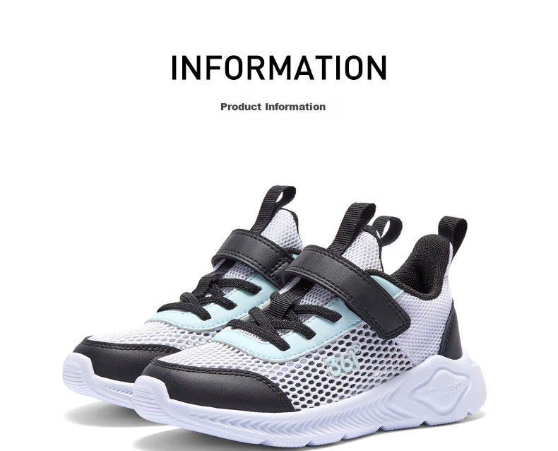 361° Children's Shoes, Kids' Running Shoes Summer Boys And Girls Breathable Lightweight School Shoes Light Cushioning Running Shoes, Blue Size 37 22