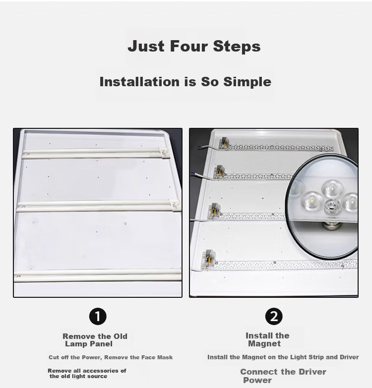 Foshanzhaoming (FSL) LED Light Core Strip Light Replacement Retrofit Ceiling Light for Bedroom And Living Room, Easy Installation Light Source Module, 17W Cool White 6500K Core A Model 5
