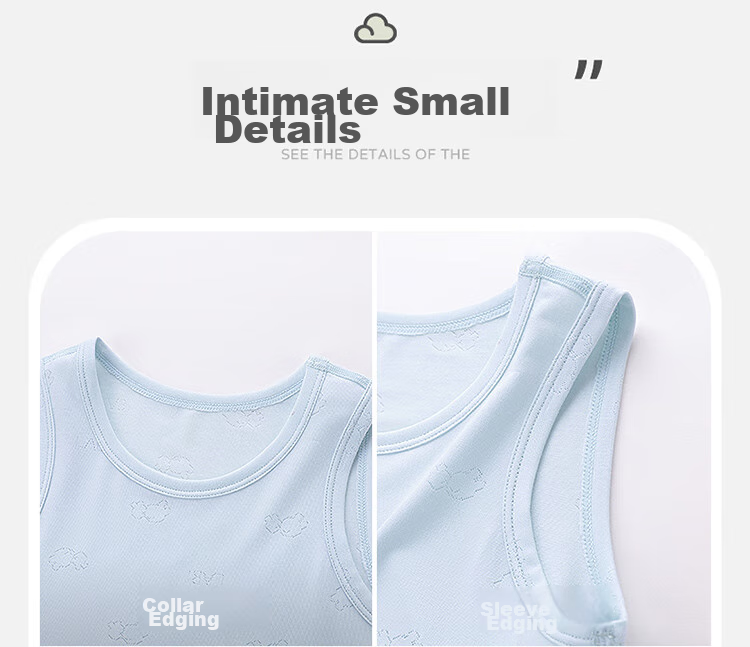 Labi Baby Children's Tank Tops, 2-Pack, Summer Undershirt, Breathable Top for Boys And Girls, Light Blue, Size 73 10