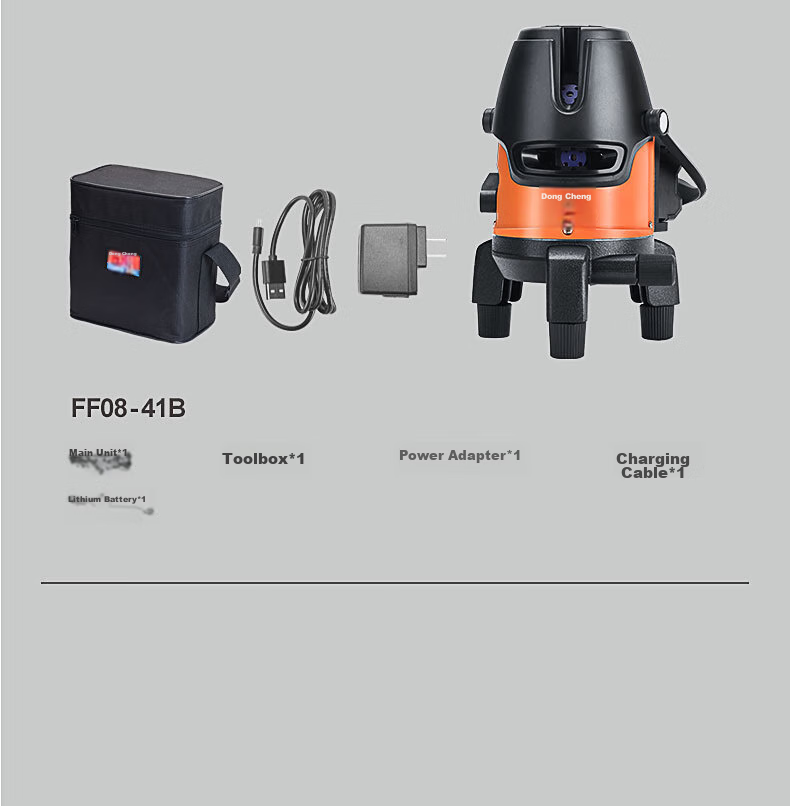 Dongcheng Infrared Level, Green Laser Level, High-Precision Portable FF08-41B, 5-Line Level 16