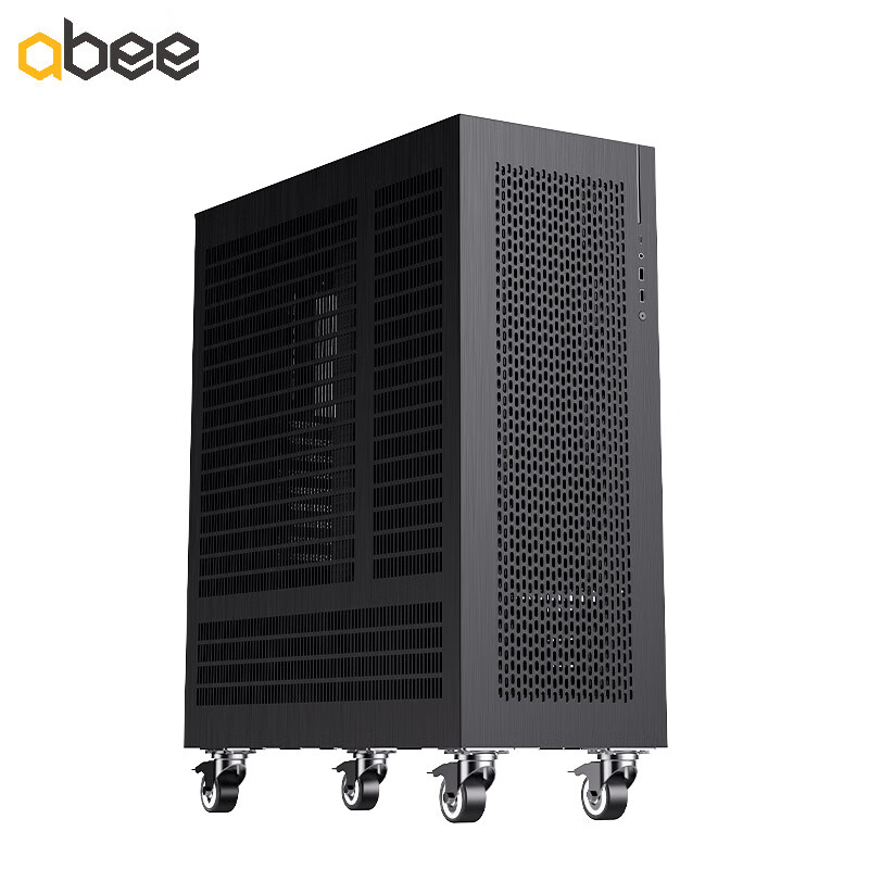 Abee Designer C1000W Full Tower Server Workstation Case, All-Compatibility Motherboard/11-Slot PCI/ATX Dual Power Supply/multi-GPU/multi-Water Cooling