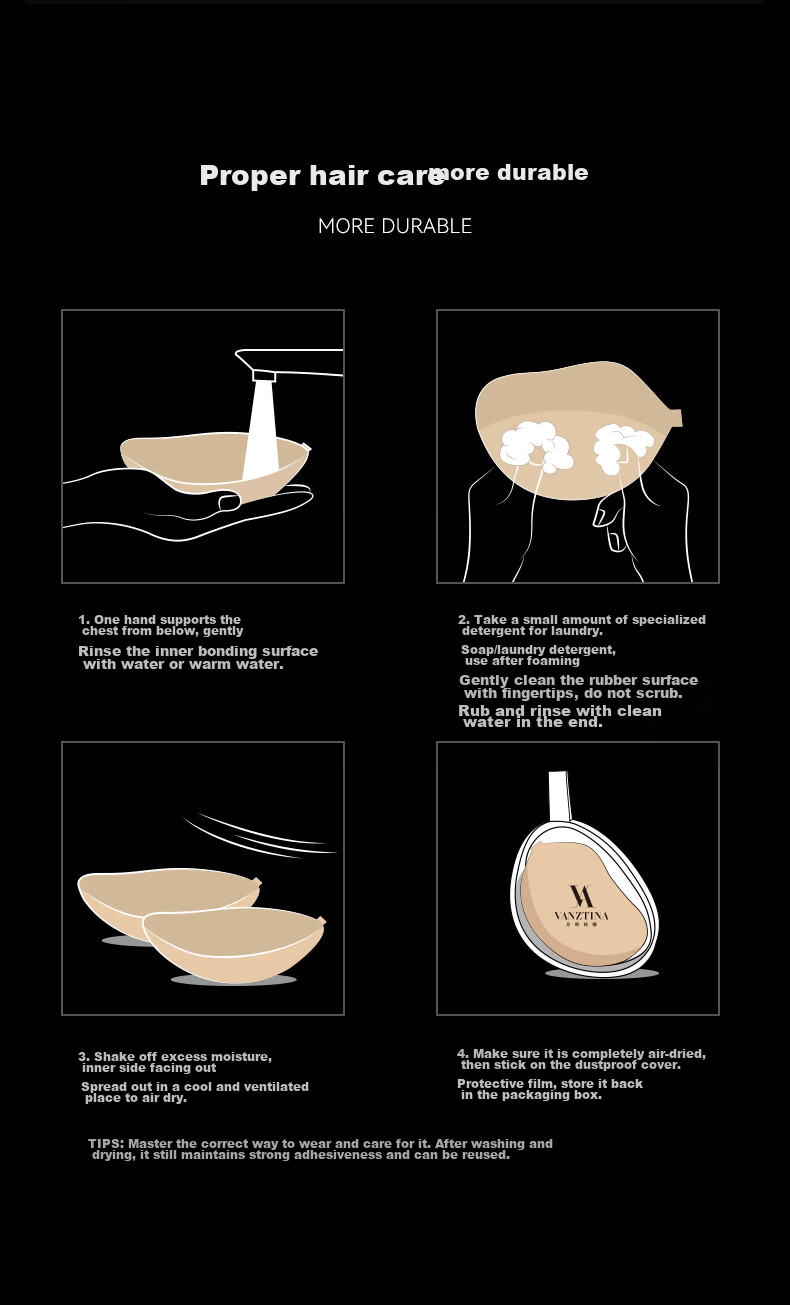 VNA Silicone Breast Pads Invisible Bra for Wedding Dress Strong Adhesive Version A 13
