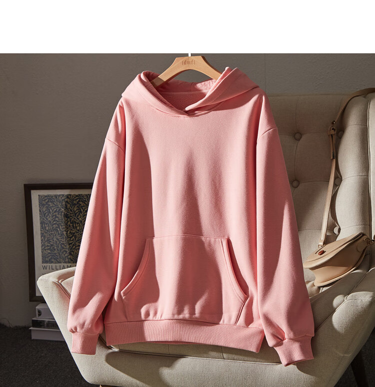 Dme [Hooded Commuter] Winter Fashion Fleece-Lined Drop Shoulder Long Sleeve Pocket Commuter Sweatshirt for Women, Linen Gray, M 32