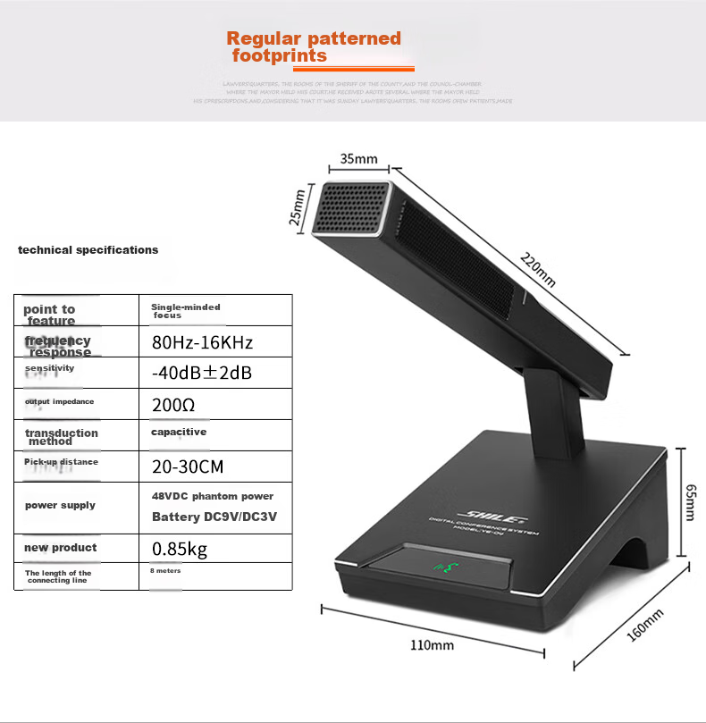SHILE USB Conference Microphone Wired Capacitor Mic for Remote Live Streaming Online Teaching SW-06 4