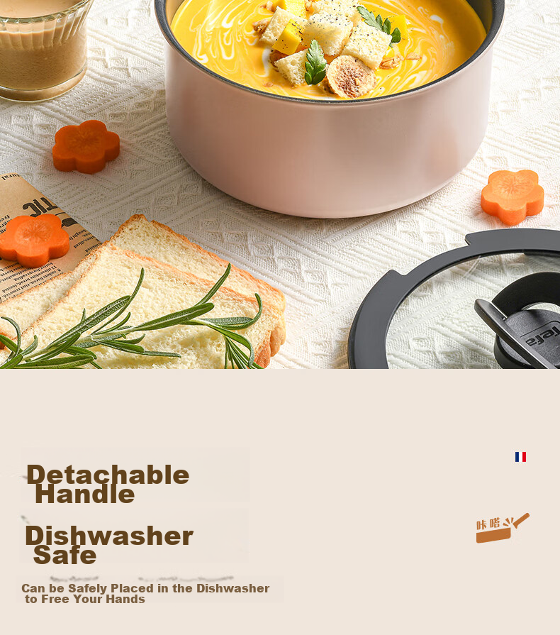 Tefal Cookware Set with Detachable Handles, Non-Stick Pan with Titanium Coating, Versatile Skillet Suitable for Dishwasher 11