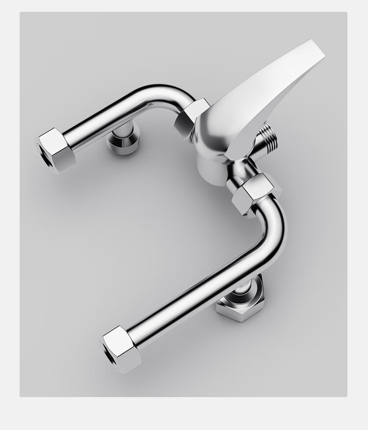 MEJUE Electric Water Heater Mixing Valve, Surface-Mounted Shower Faucet U-Shaped Shower Head Bathing Switch, Copper Body Z-013192 13