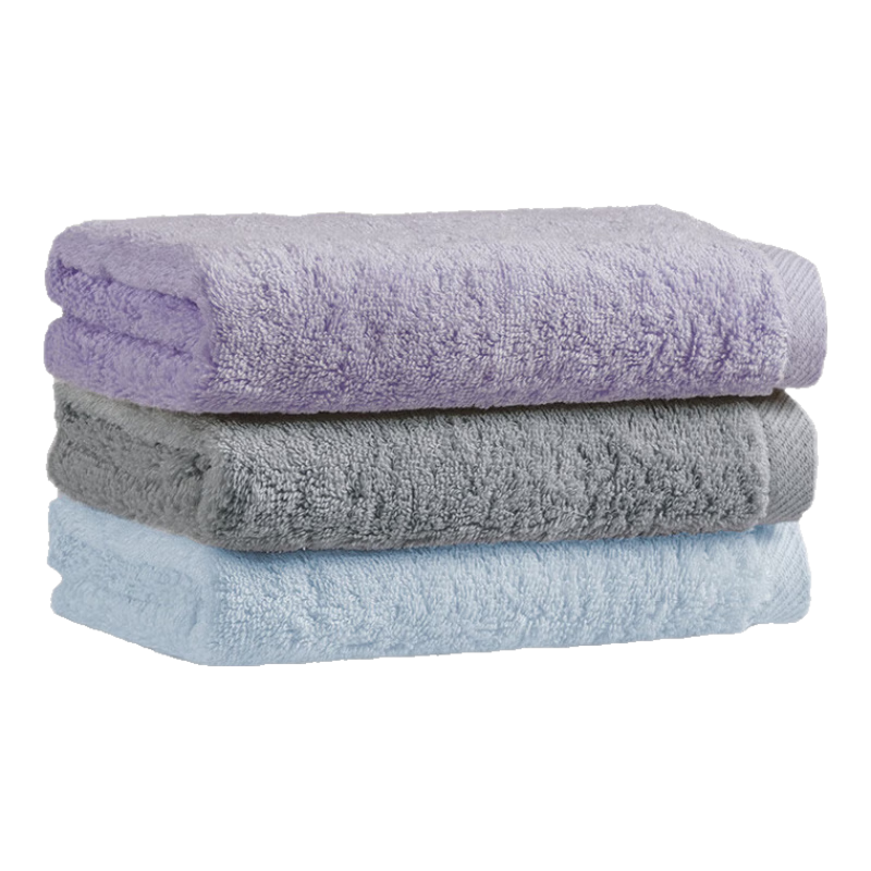 UCHINO Soft Cotton Cloud Towels, 3-Pack, Pure Cotton for Home Use And Children's Face Washing And Hot Compress (Blue + Gray + Purple)