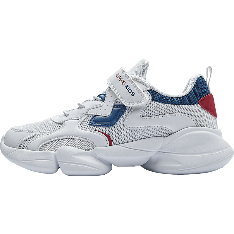 ERKE Kids Boys Toddler Sports Running Shoes Microcrystal White/Tech Blue Size 26