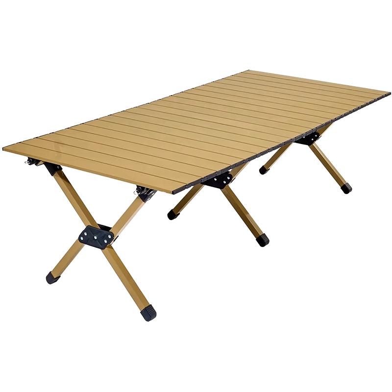 TAN XIAN ZHE Outdoor Folding Table, Carbon Steel Egg Roll Table, Picnic Camping Equipment, Portable Extra-Large Table