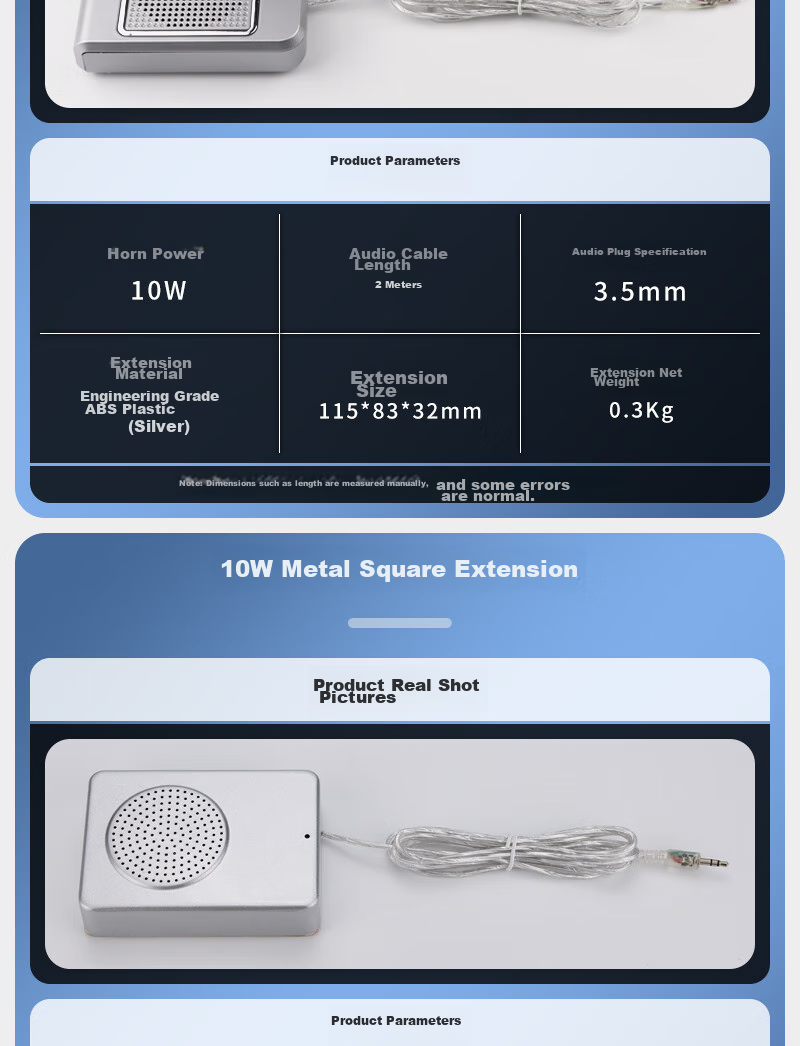 Deshun Window Two-Way Intercom DS-1908 Metal Round Speaker for Bank, Hospital Counter, Station, Post Office Windows, Specialized Intercom Microphone Amplifier 17