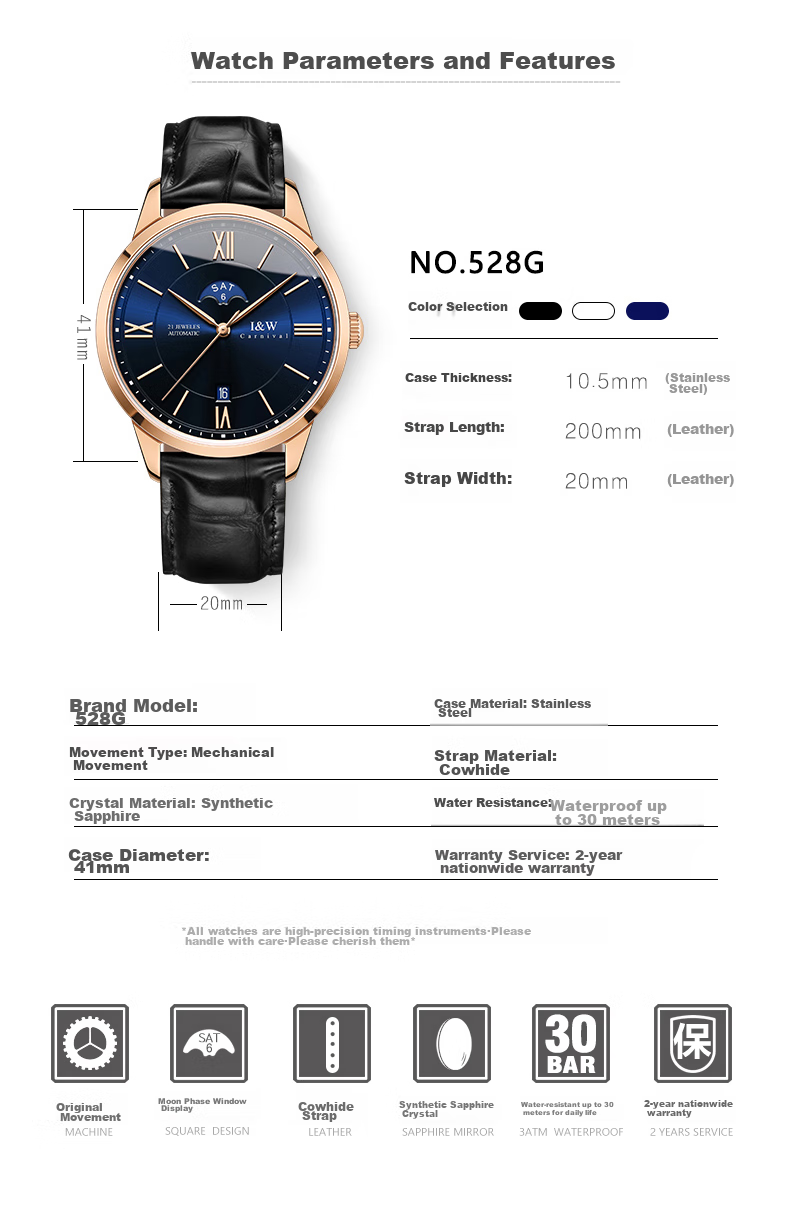 Aiwochi Swiss IW Men's Watch, Fully Automatic Mechanical Watch, 2026 New Model, Official Authentic Luxury Brand, Top Te 19