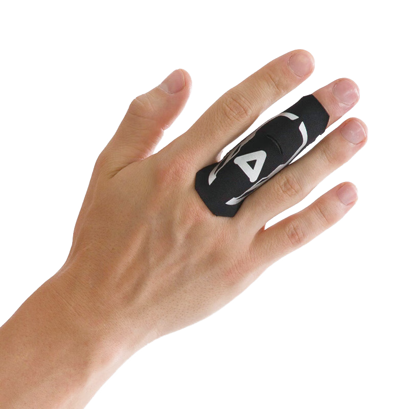 AQ Finger Sleeves, Fixed Joint Finger Protectors, Sports Protective Finger Guards, Basketball And Volleyball Protective Gear, Black Straight Tube Style B30911 L/XL