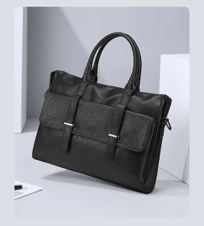 MARK FAIRWHALE Men's Official Briefcase, 14-Inch Laptop Handbag, Qixi Valentine's Day Gift for Boyfriend Or Husband 1