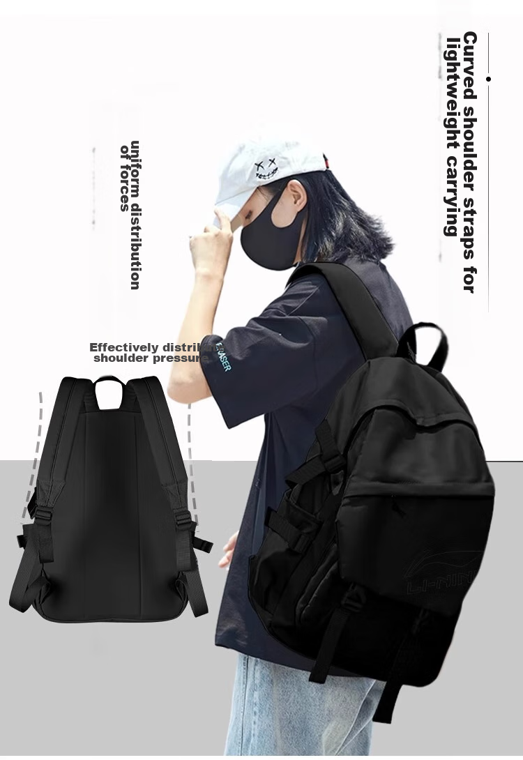 Li-Ning Backpack for Men, Large Capacity Basketball Sports Hiking Travel Backpack for Middle School And College Students 10