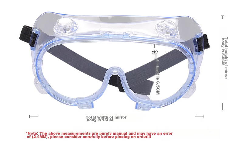 DELTA PLUS Goggles, Impact-Resistant, Anti-Fog, Windproof, Sandproof, Labor Protection, Splash-Proof, Dust-Proof, High-Definition Industrial Grinding Cutting Cycling Protective Glasses, 101146 Goggles (1 Pair) 4
