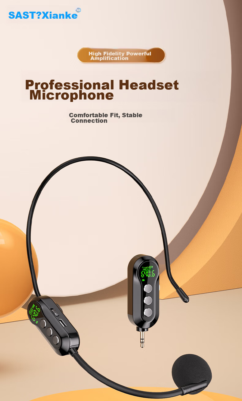 SAST OK-82 Headset Microphone Amplifier for Online Classes, Teaching, Tour Guiding, Universal Use with SAI318/518 And Other Amplifiers, Compatible with Deyou/Shidu/Newman Brands 1