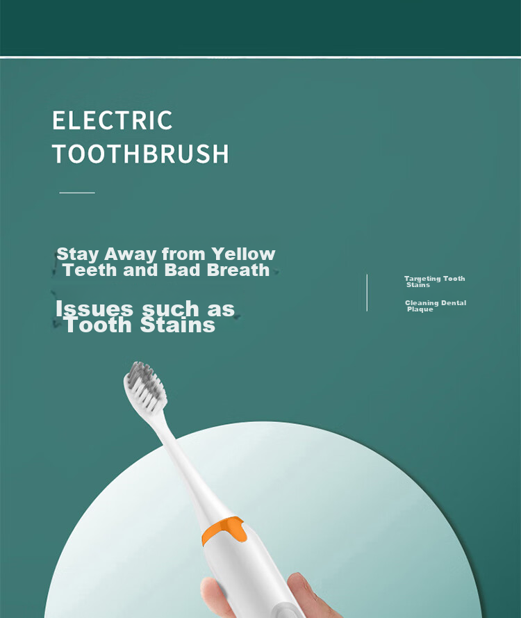 KONKA Electric Toothbrush KTYD-DDYS01A, Three Brush Heads Sonic Toothbrush 9