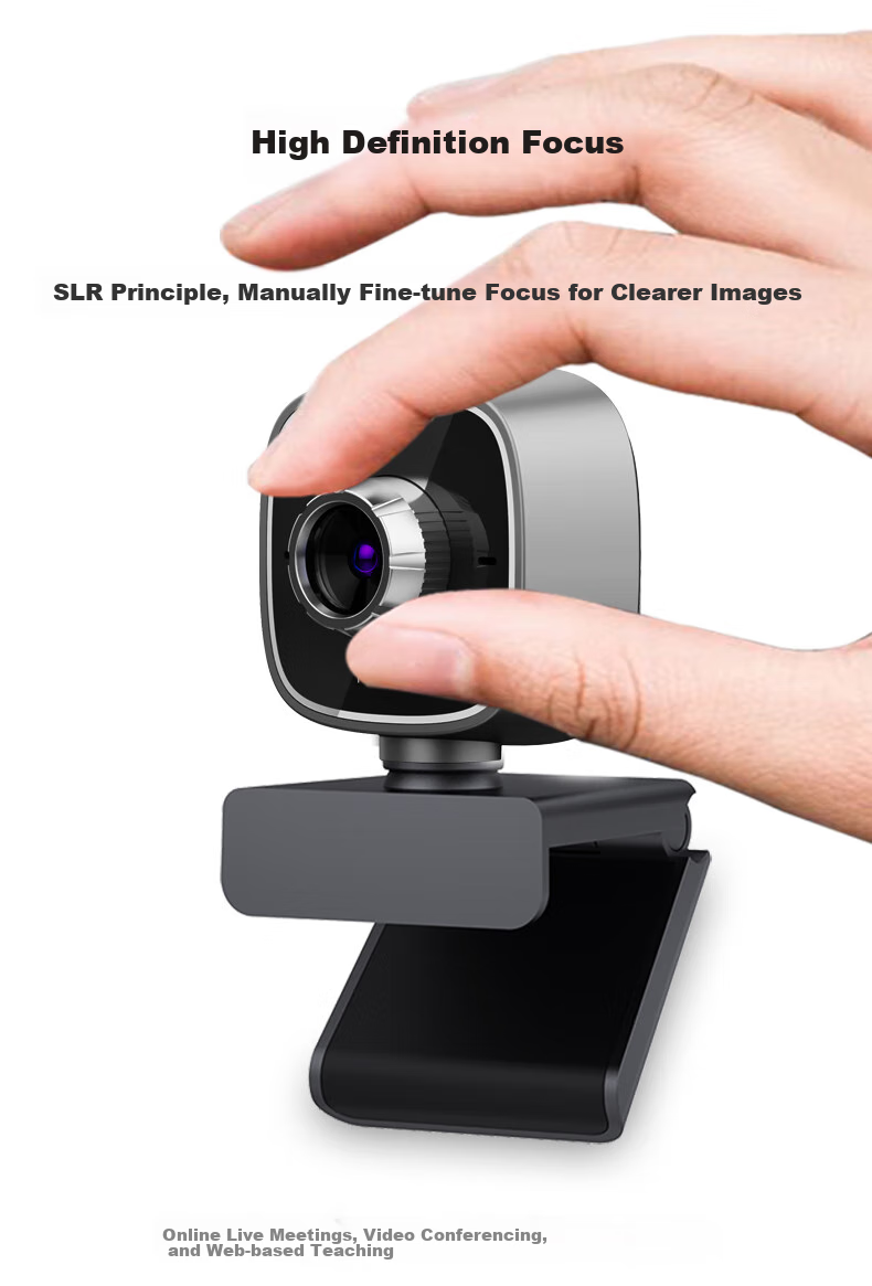GESOBYTE C203 720P HD Webcam with Independent High-Definition Microphone for Live Streaming, Video Calls, Conferences, Online Teaching, Home Use, Laptop And Desktop USB Interface, Plug-And 5