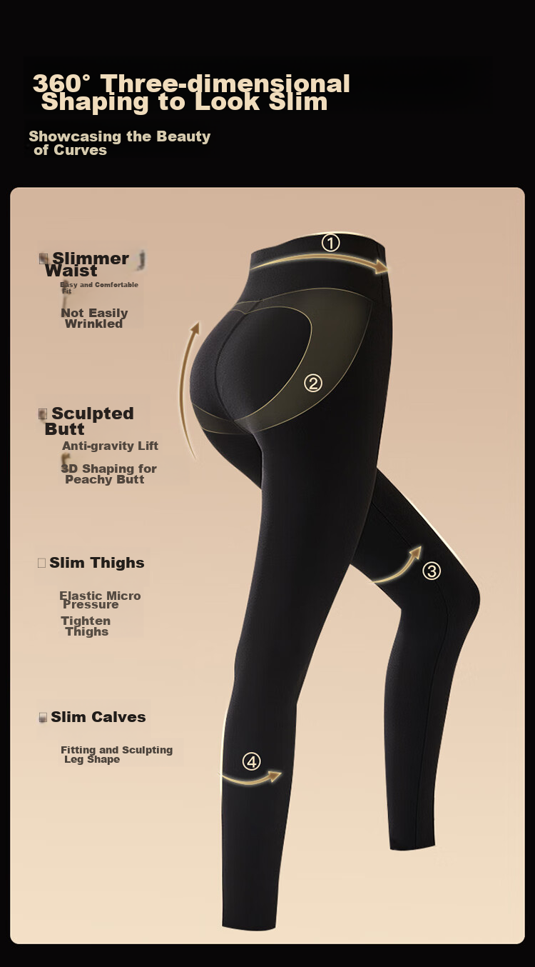 LangSha Lamb Fleece Shark Pants for Women, Outer Wear, Autumn And Winter, Thickened And Fleece-Lined, New Style Leggings, High-Waist, Warning Yoga Shark Pants 3
