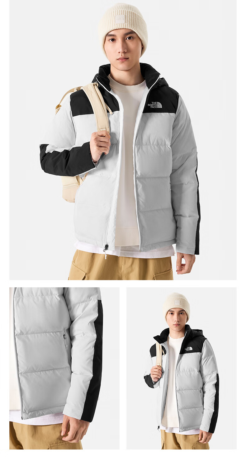 The North Face Men's Outdoor Windproof Warm Goose Down Jacket 4U82 FN4 4