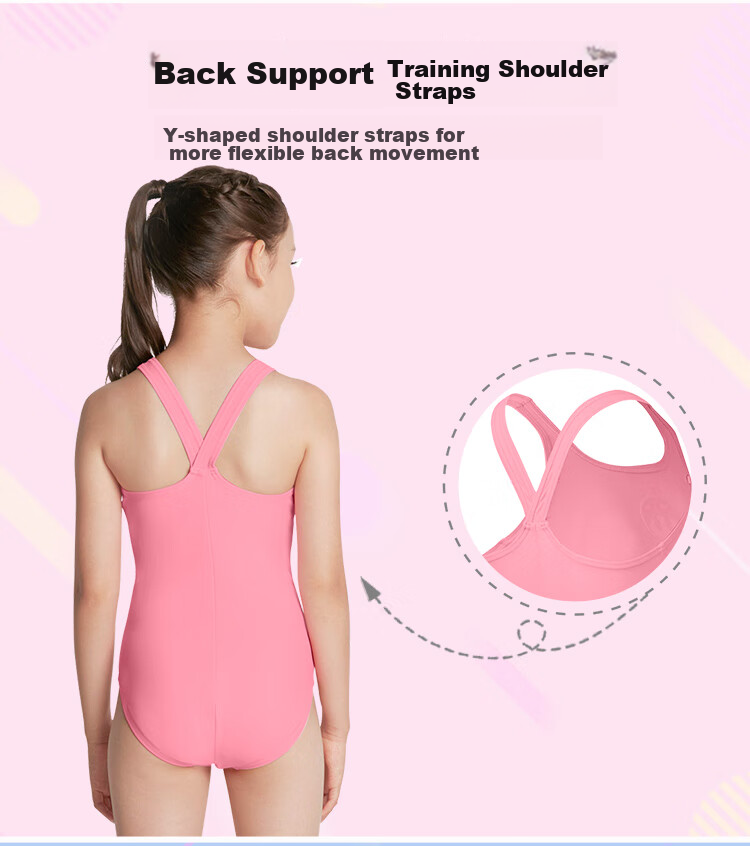 Arena Children's One-Piece Swimsuit, Girls' Triangle Swimwear for Older Kids, Comfortable Quick-Dry Training Beach Wear JSS7425WJ Blue 140 4