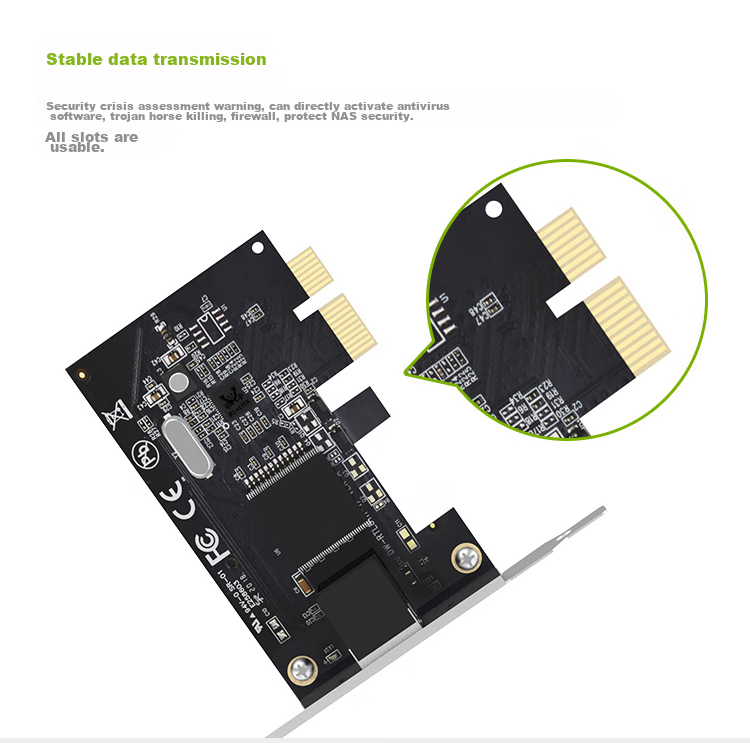 EDUP EP-9635C, 2.5Gbps Gigabit Gaming Wired Network Card, 2500M High-Speed Ethernet Port Expansion, Desktop Computer Adaptive Ethernet Adapter, Network Adapter 5
