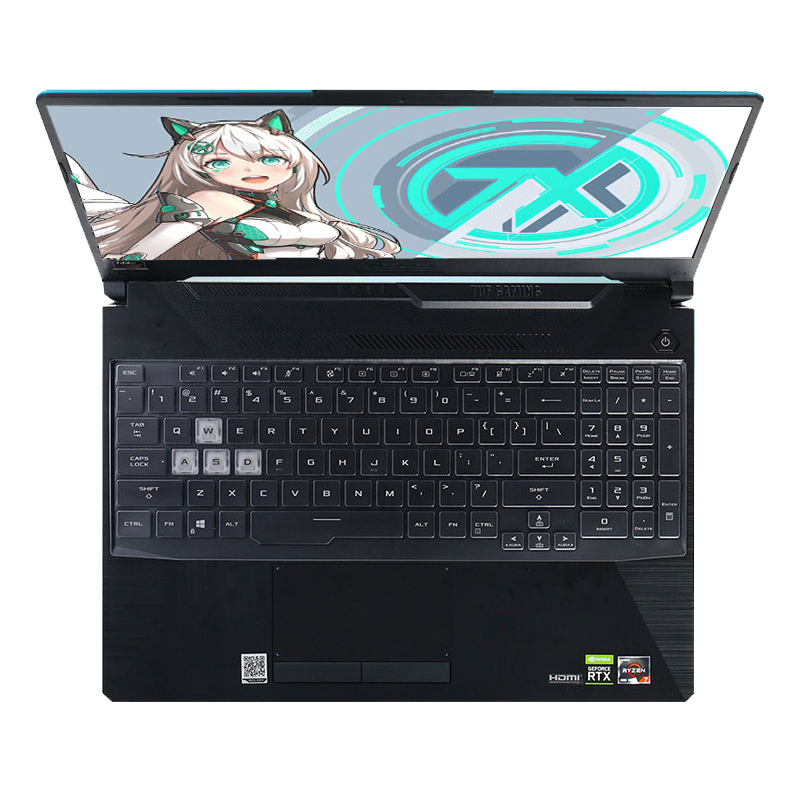 Jiasu Keyboard Cover for ASUS TUF Gaming 2/Falcon Wing 8/Falcon Wing 9, High Transparency Dust-proof Keyboard Skin for 15.6-inch Laptop