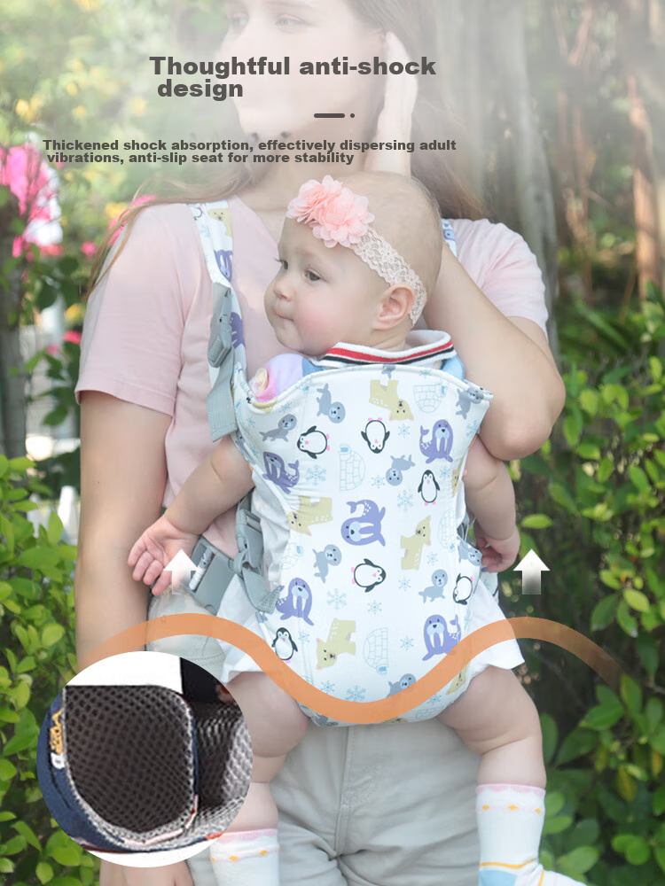 9I9 Baby Carrier Waist Stool, Front And Back Carry, Dual-Use for Newborns, Multifunctional Outdoor Baby-Carrying Device A76 10