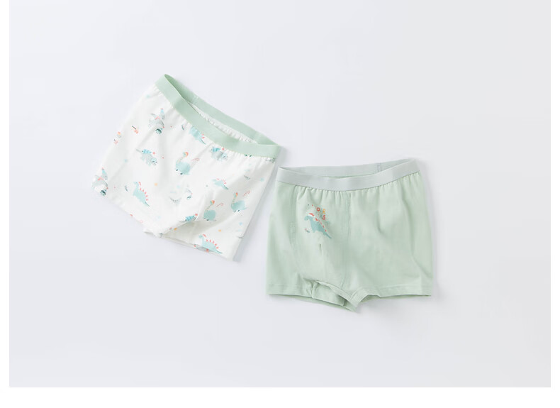 DAVE & BELLA [Two-Pack] Boys' Elastic Boxer Briefs 2024 Children's Boxer Shorts Baby Underwear 14