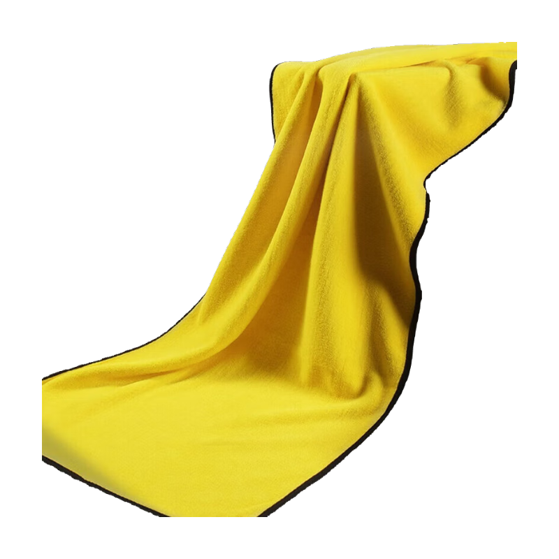 MEIJIARIJI Large Cleaning Cloth, Yellow-Gray 60*160cm Double-Layer 1 Car Wash Towel, Car Wiping Cloth, Absorbent Fiber Fleece Car Cleaning Towel