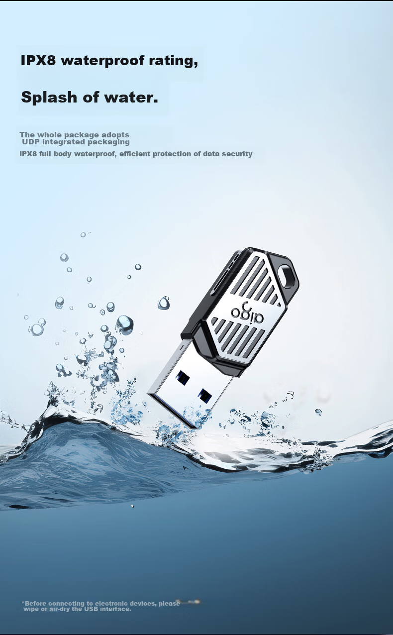Aigo 64GB USB3.2 Flash Drive U316 Read Speed 220MB/s Large Capacity for Office Use Car USB Drive Laptop Mini Compact Thumb Drive 10