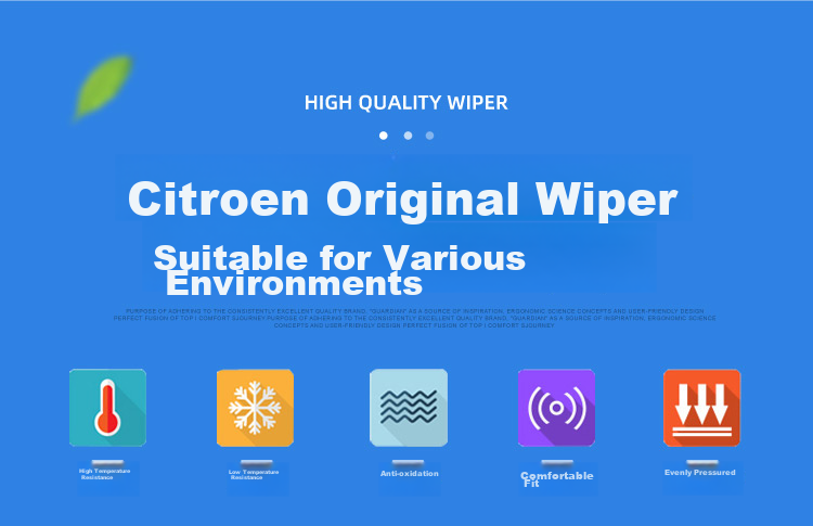 Aoye Windshield Wipers Suitable for Citroen C5 (2010-2019 Models), Frameless Design, Original Size Front Wipers, 1 Pair, 28+22 Inches 5