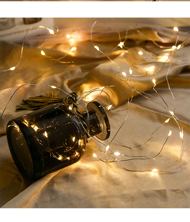 TaTanice Copper Wire String Lights, 10 Meters, 100 Lights, Gift Decorative Lights, Birthday LED Lights, Popular Trendy Lights, Romantic Atmosphere Lights 7