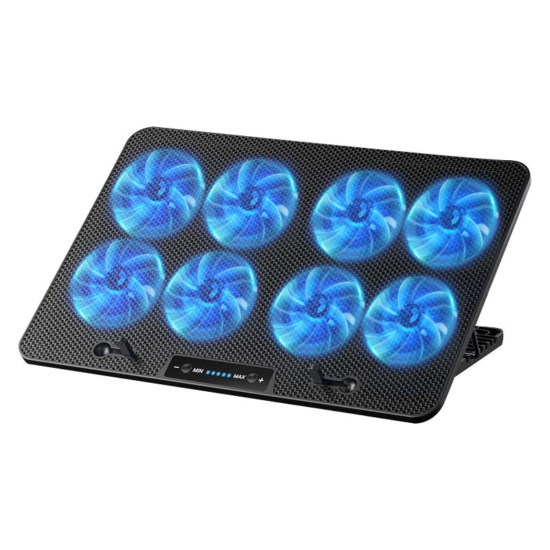SUOHUANG N8 8 Fan Speed Adjustable Laptop Cooling Pad with LCD Screen (Computer Cooling Pad/laptop Stand/computer Desk Cooling Rack/laptop Cooling Stand/for Laptops up to 17 Inches
