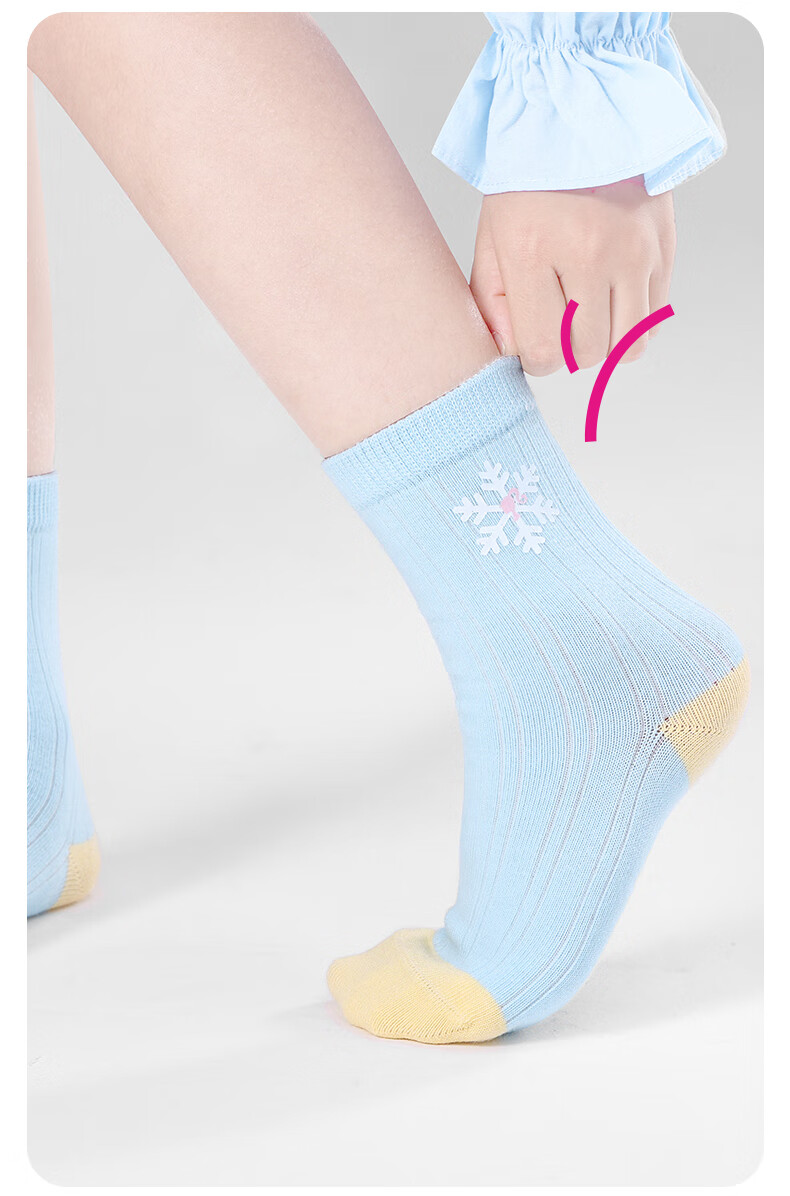 Barbie Children's Socks, Spring And Autumn Girls' Mid-Calf Socks, All-Season Mid to Big Kids' Autumn Short Socks, Cute Mid-Calf Socks, Seamless Cotton Socks 3