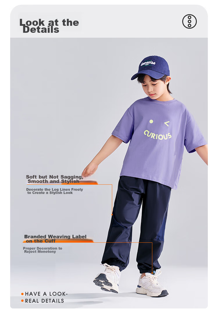 QQ DUCK Children's Clothing, Boys' Summer Mosquito-Repellent Pants, Thin Style, Student And Youth Wear, Irregular Mesh, Black; Size 120 5