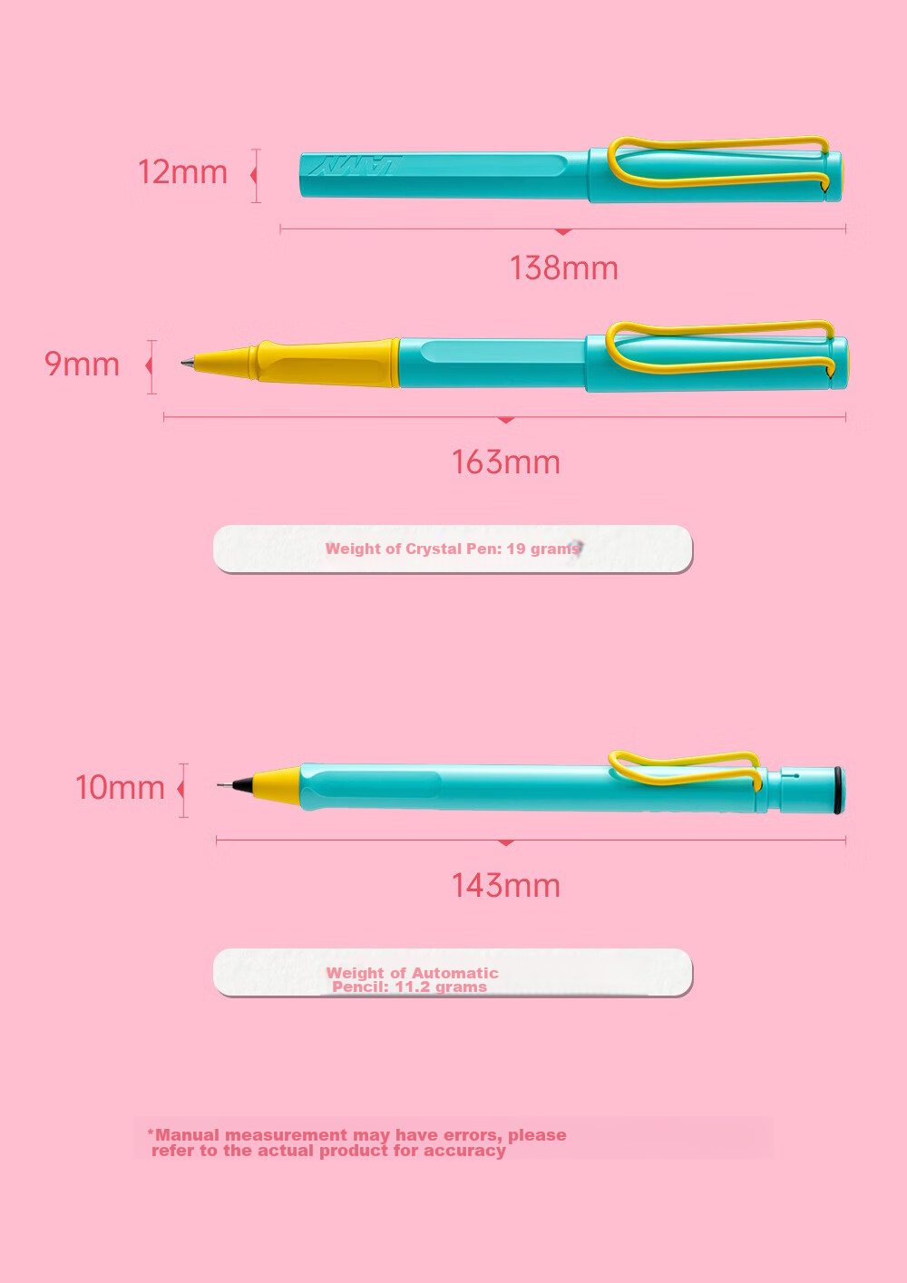 LAMY Safari Dopamine Series Fountain Pen Gift Set with Ink, Correct Posture Writing Pen, Student Stationery, Office Gift, Bonn Pink 0.7mm 22