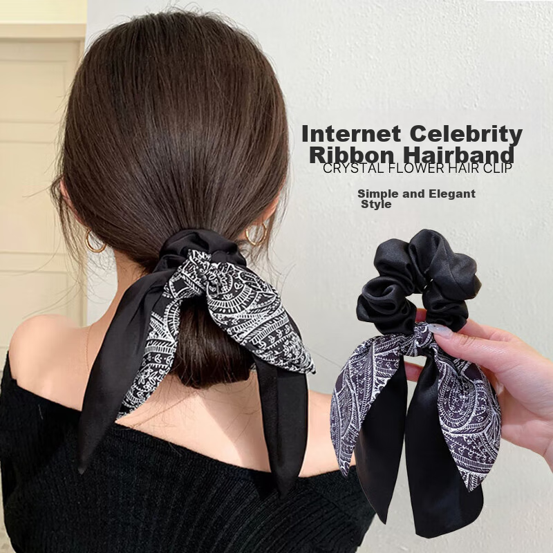 CHIMERA Hair Tie, Bow Hairband, Everyday Hair Accessory, Scarf Hairband, Hair Rope, Hair Ornament, Birthday Gift for Girls