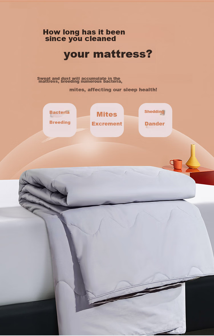 Fuanna Fitted Mattress Protector Double-Sided Washable Non-Slip Oversized 120x200cm Green 3