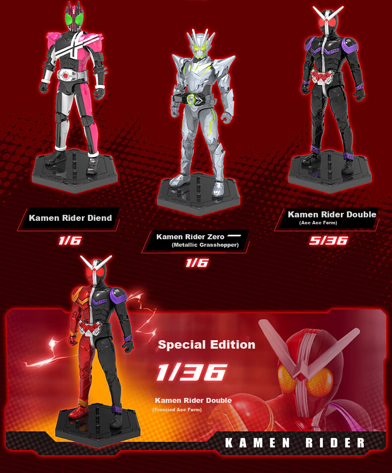 LDCX Ultraman Zero Action Figure, Creative Ride W01 Empty Blind Box Display Piece, Birthday Christmas Gift 3