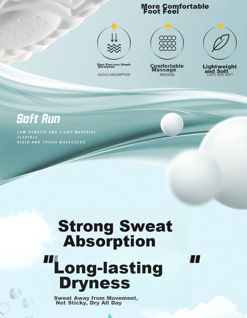 IQGD 2 Pairs of Insoles for Men, Sports Shock-Absorbing Soft Cushioning, Long-Standing Odor-Resistant Breathable Military Training 6039, 2 Pairs Gray, Size 37-38 7