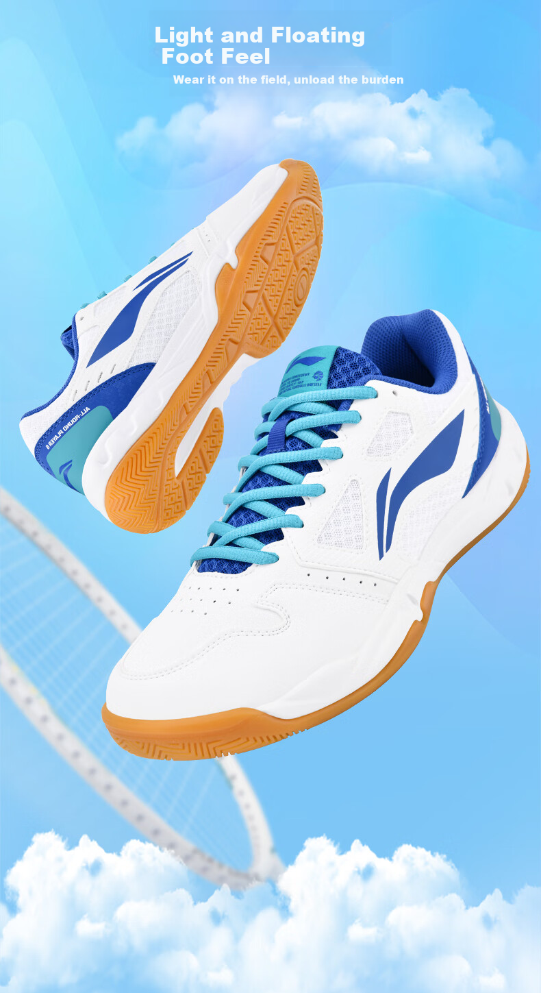 Li-Ning Badminton Shoes, Unisex Lightning Hero Professional Competition Training Sports Shoes, Non-Slip Wear-Resistant Invincible Foot Feel 5