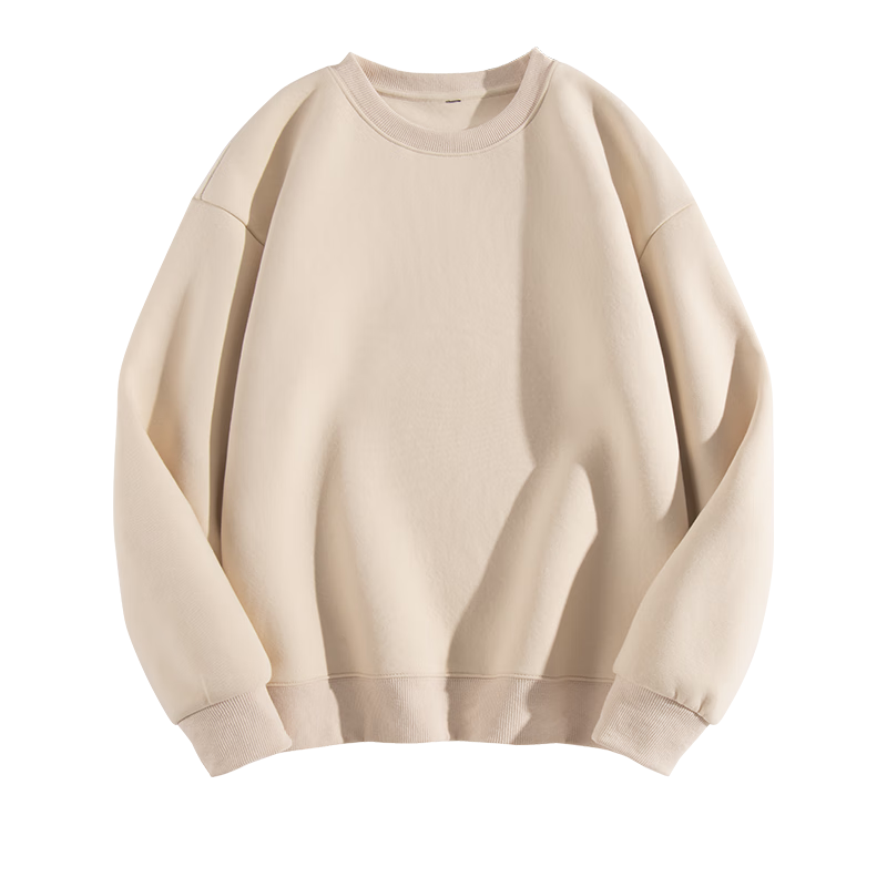 JEEP Men's Sweatshirt Autumn Casual Comfortable Crew Neck Soft Skin-friendly Breathable Versatile White XL