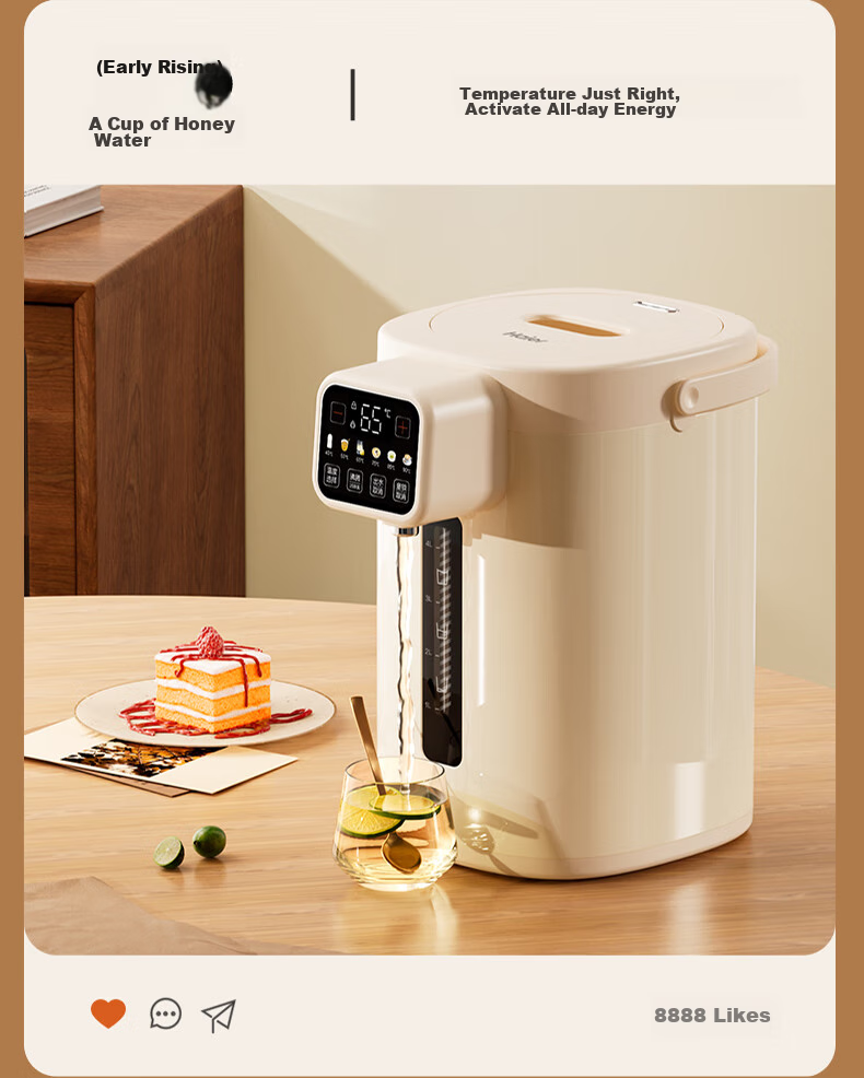 Haier Constant Temperature Kettle, Milk Powder Maker, Baby Formula Maker, 5L Large Capacity, Automatic Milk Dispenser, Intelligent Electric Hot Water Kettle with Temperature Control 7